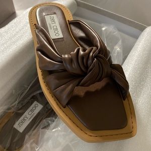 JIMMY CHOO TROPICA mule-style flats